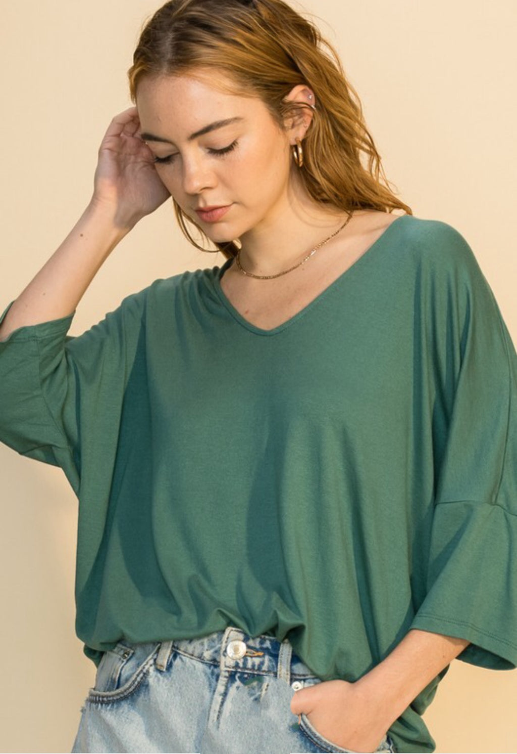 Just Me every day top - teal